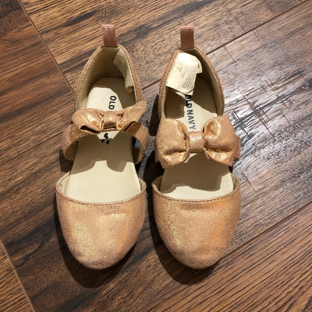 ~OLD NAVY~ Rose gold Bow Shoes